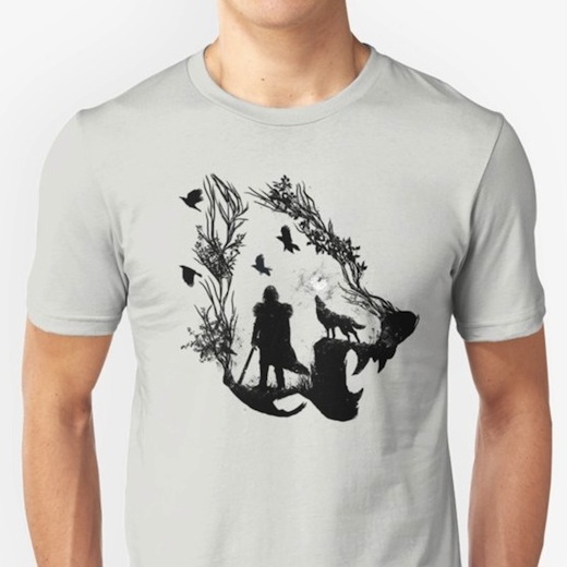 Lone Wolf - Jon Snow T-Shirts