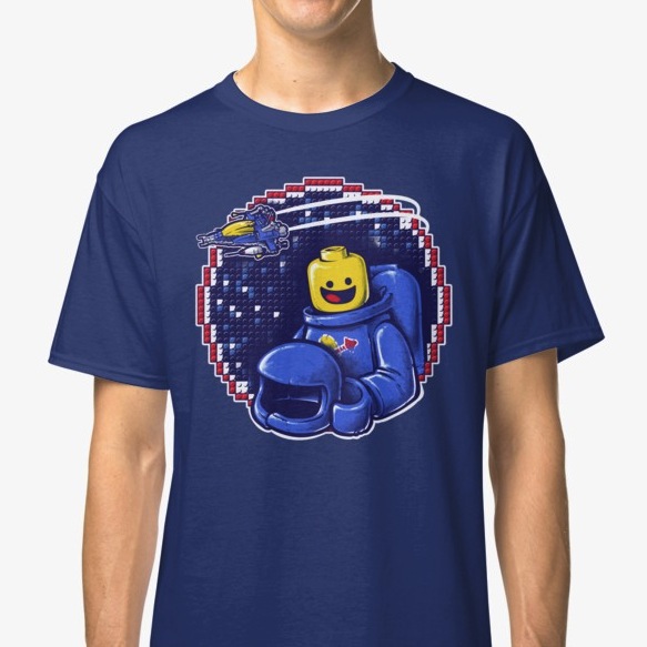Portrait of a Space-Man Lego T-Shirts