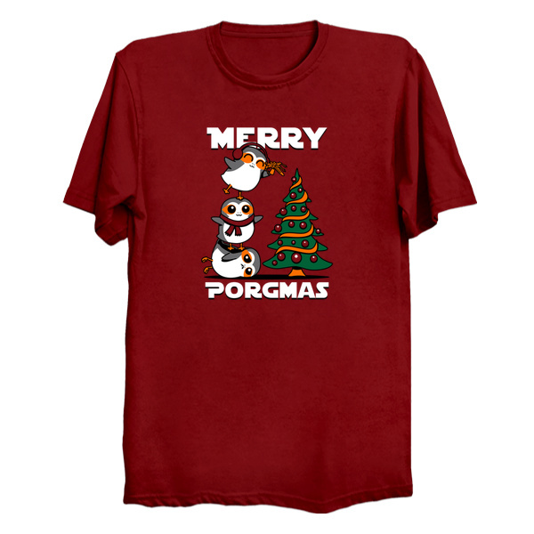 Merry Porgmas - Star Wars Christmas T-Shirts