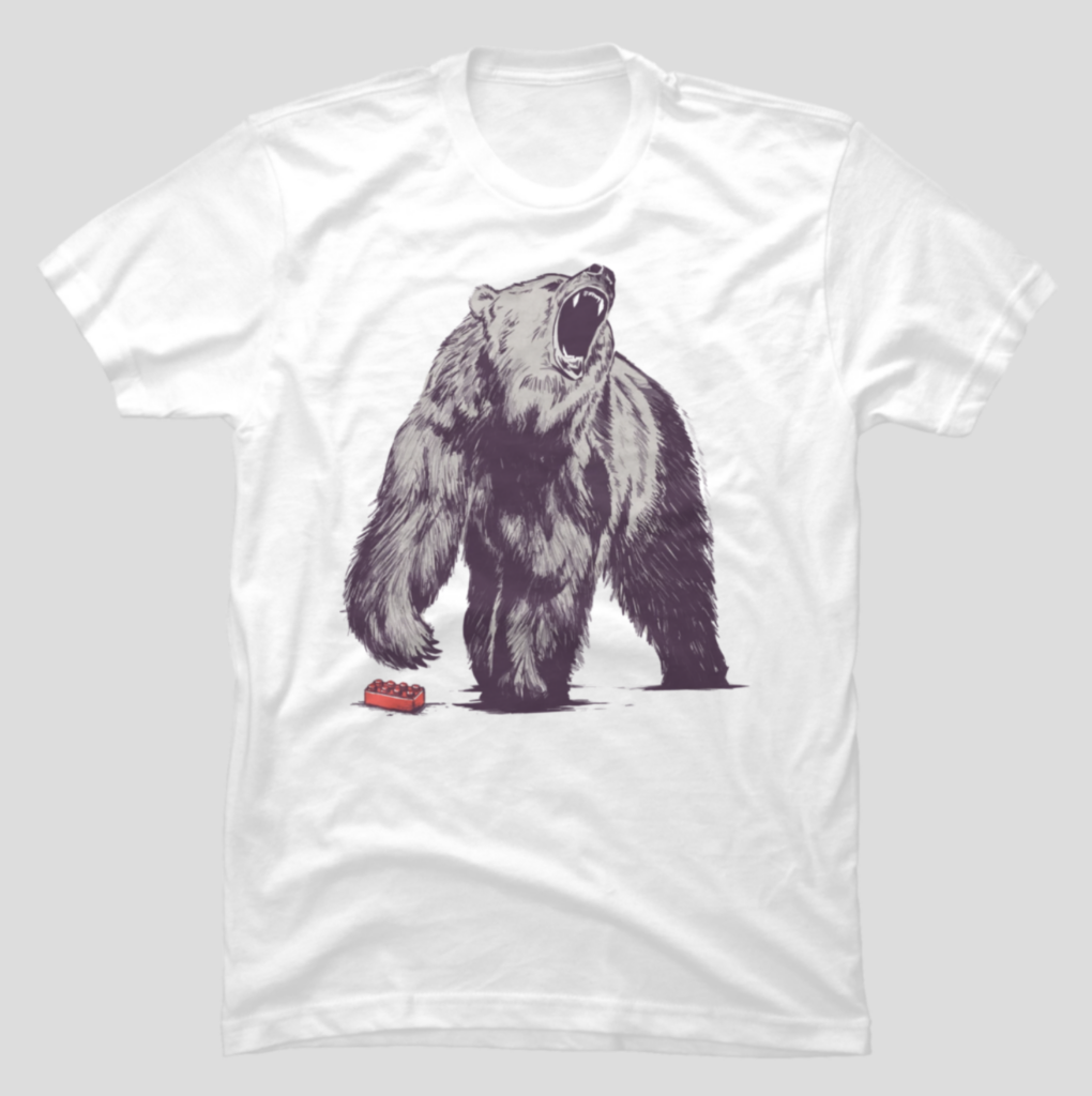 Bear Block - Lego T-Shirt by DanielTeres