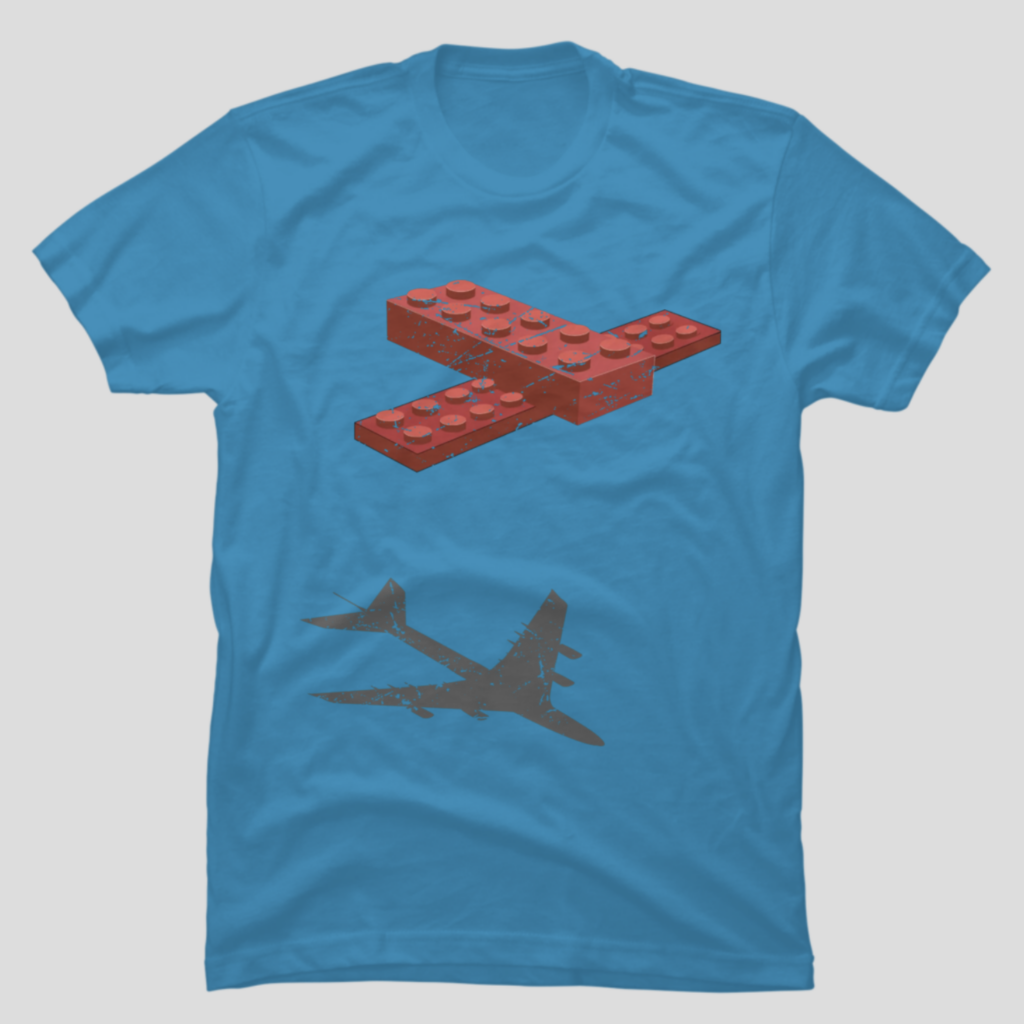 Lego Plane – T-Shirts by blackmanstudio